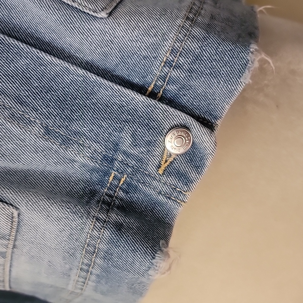 Zara Distress Style Jean Jacket - Picture 5 of 9